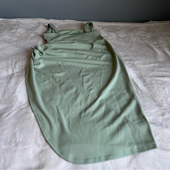 Not for sale! SOLD!! ASOS DESIGN Curve cowl neck pencil midi dress in sage green - Picture 12 of 12